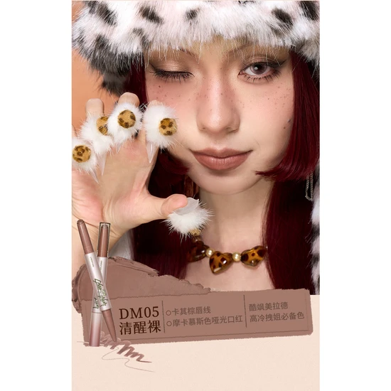 Glisten Cosmetics Sober Nude Matte Duo Lipstick Cheeryep