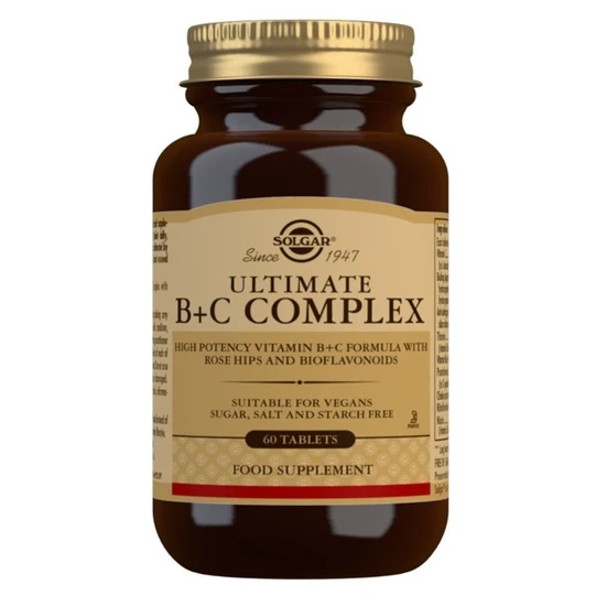 Solgar Ultimate B+C Complex Tablets 60 Tablets