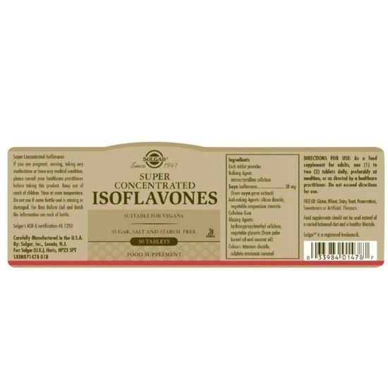 Solgar Super Concentrated Isoflavones 30
