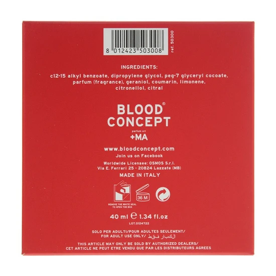 Blood Concept Red+MA Perfume Oil Dropper 40ml