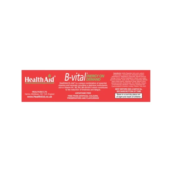 Health Aid B-Vital Effervescent Tablets 20 Tablets