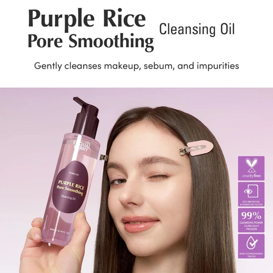 Eqqualberry Purple Rice Pore Smoothing Cleansing Oil 200ml