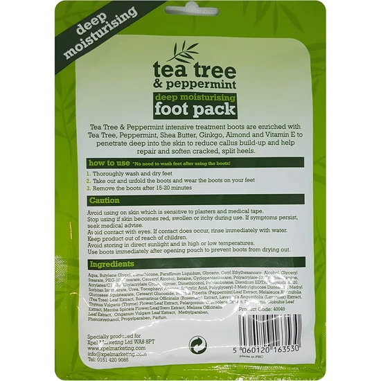 Xpel Body Care Tea Tree Deep Moisturising Foot Pack 30ml