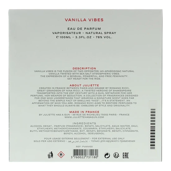 Juliette Has a Gun Vanilla Vibes Eau De Parfum 100ml