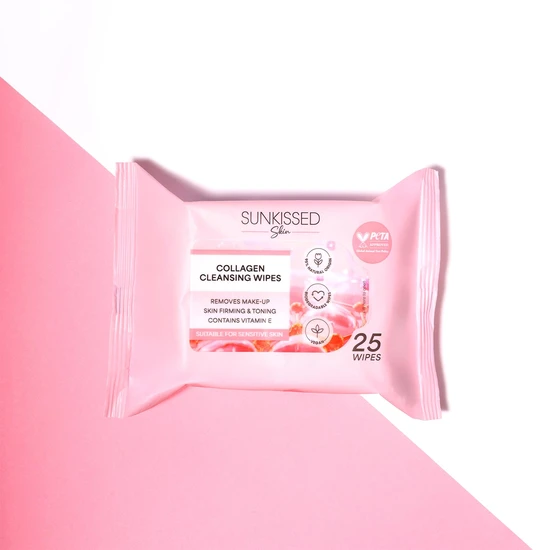 Sunkissed Skin Collagen Cleansing Wipes 25 Wipes