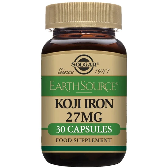 Solgar Minerals Earth Source Food Fermented Koji Iron 27mg x30