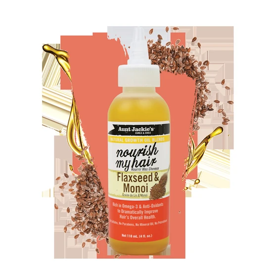 Aunt Jackie's Nourish My Hair Flaxseed & Monoi Oil 118ml