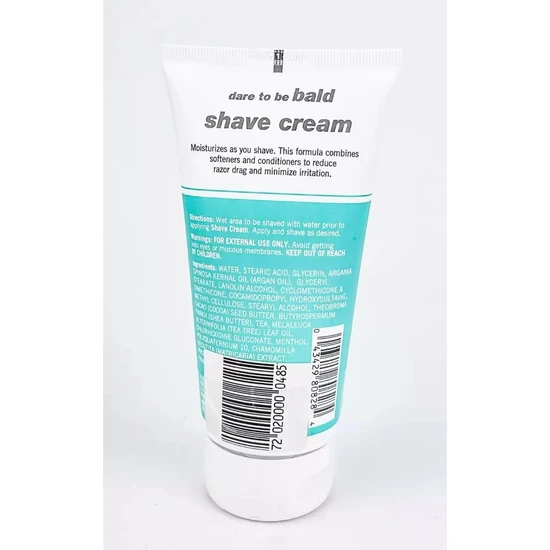 Bump Stopper Bald Shave Cream With Argan Oil 142g