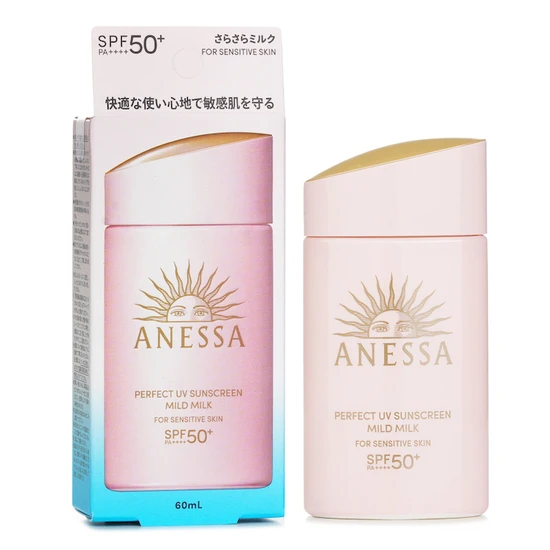 Anessa Perfect UV Sunscreen Mild Milk For Sensitive Skin SPF 50+ 60ml