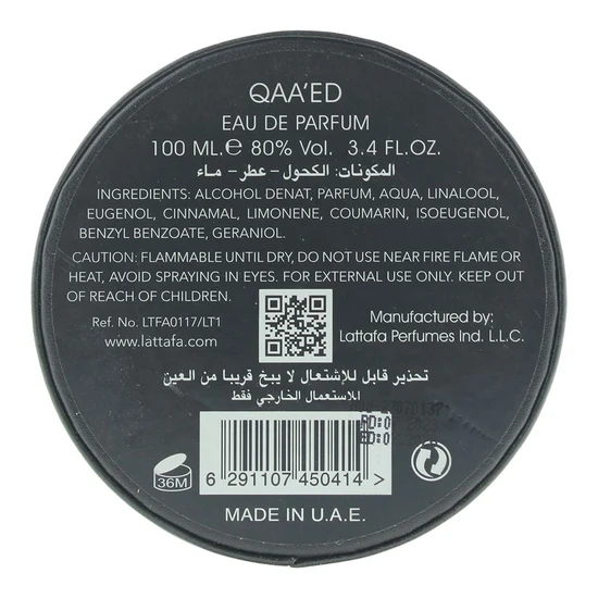 Lattafa Qaa'ed Eau De Parfum 100ml
