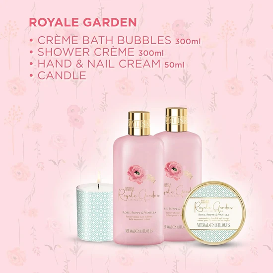 Baylis & Harding Royale Garden Candlelit Gift Set 3 x 35g Candles