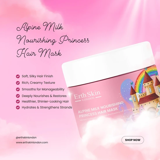 Erth Skin London Alpine Milk Nourishing Princess Hair Mask