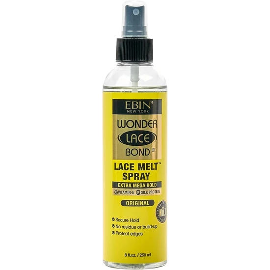 Ebin New York Wonder Lace Bond Melting Spray Extra Mega Hold Original 100ml