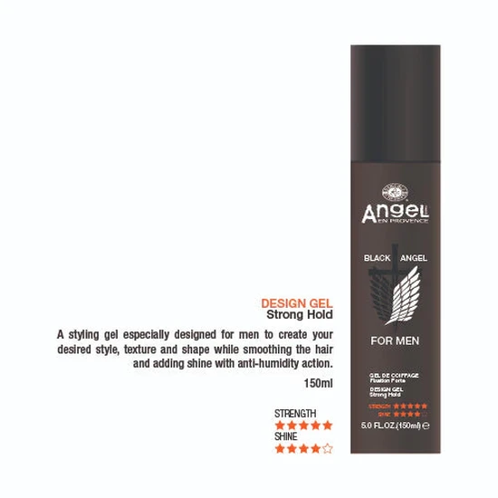 Angel En Provence Black Angel For Men Strong Hold Design Gel 150ml