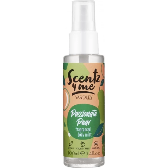 Yardley Scentz 4 Me Mellow Marshmallow Fragranced Body Mist Passionate Pear