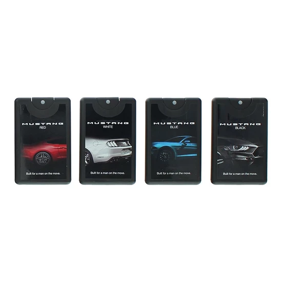 Mustang Ford Gift Set 20ml Red Eau De Toilette + 20ml White Eau De Toilette + 20ml Blue Eau De Toilette + 20ml Black Eau De Toilette