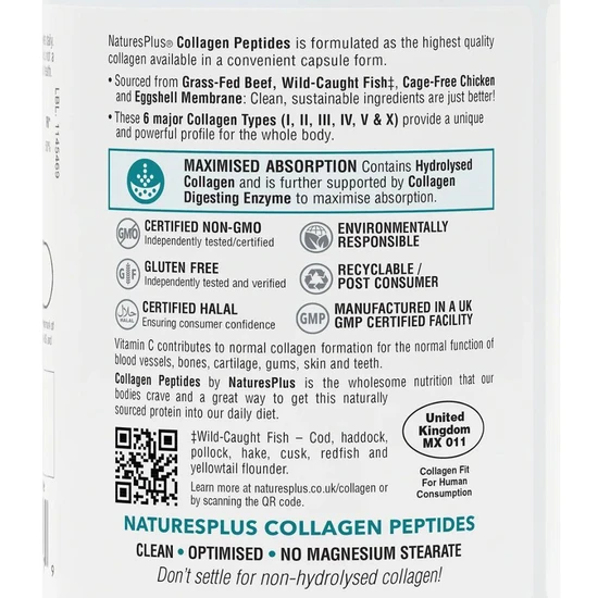 Nature's Plus NaturesPlus Collagen Peptides Capsules 240 Capsules