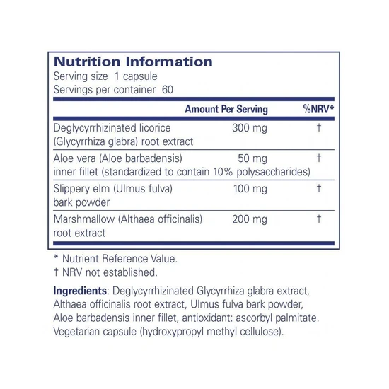 Pure Encapsulations DGL Plus Capsules 60 Capsules