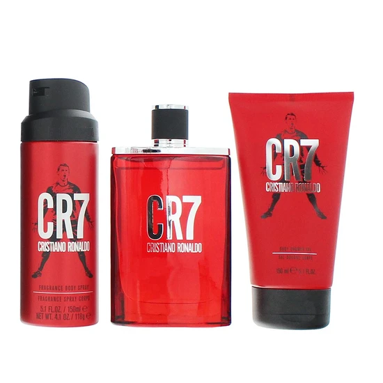 Cristiano Ronaldo Eau De Toilette 100ml Gift Set 100ml, 150ml Shower Gel & 150ml Deodorant