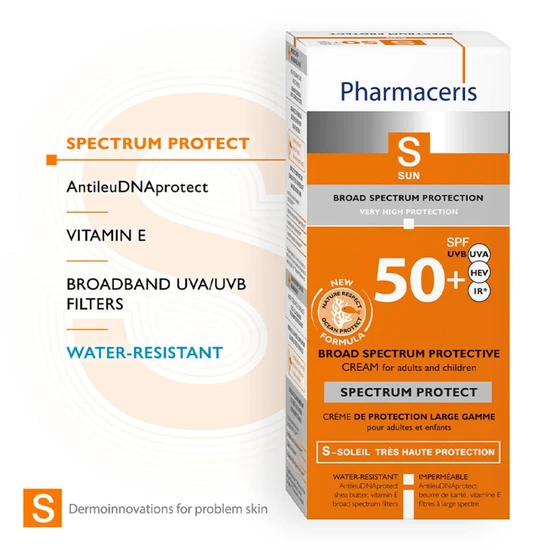 Pharmaceris S Broad Spectrum Sun Protection Cream SPF 50 50ml