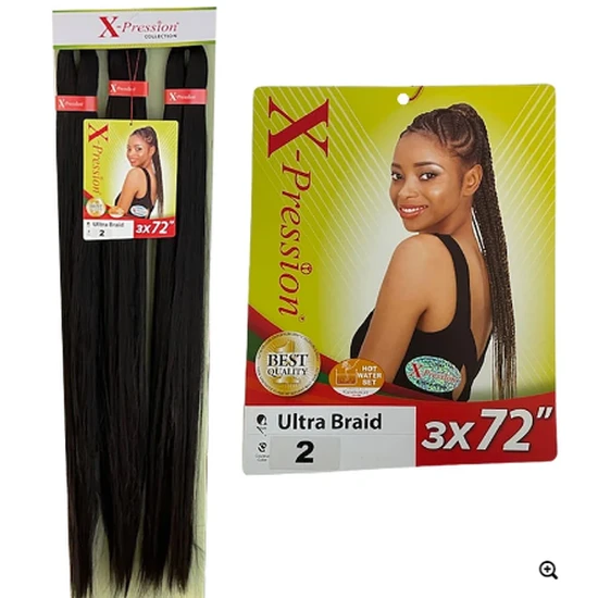 X Pression 3x Synthetic Pre Stretched Ultra Braid 72 inch / 1