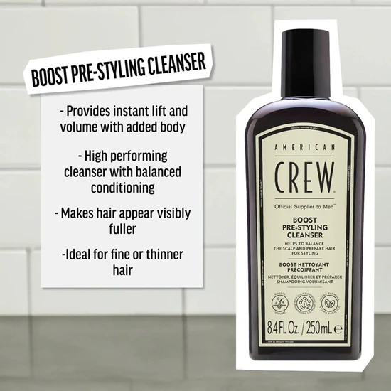 American Crew Boost Pre Styling Cleanser 250ml