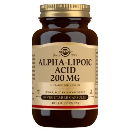 Solgar Alpha Lipoic Acid 200mg Vegicaps 50 Vegicaps