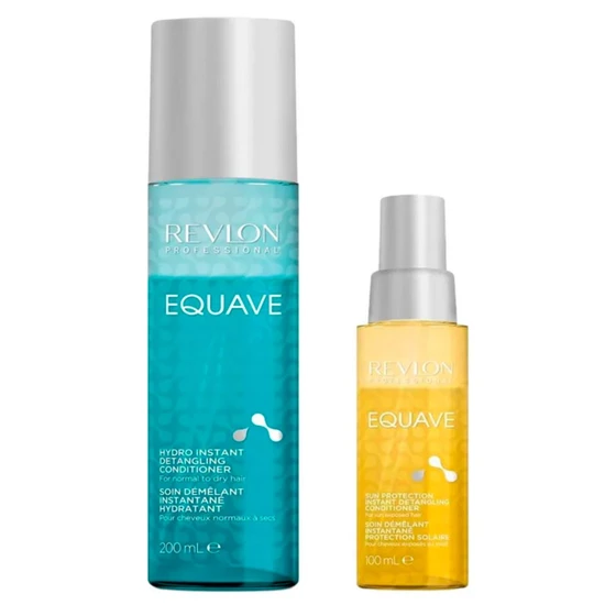 Revlon Equave Summer Gift Set Hydro Detangling Conditioner 200ml & Sun Protection Conditioner 100ml