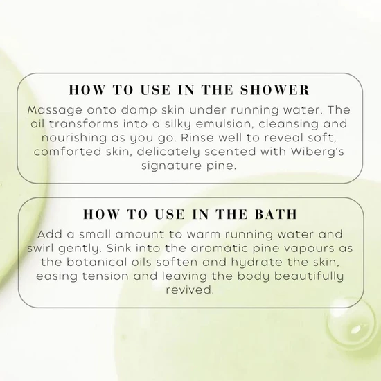 Wiberg's Pine Rejuvenating Bath & Shower Oil 300ml
