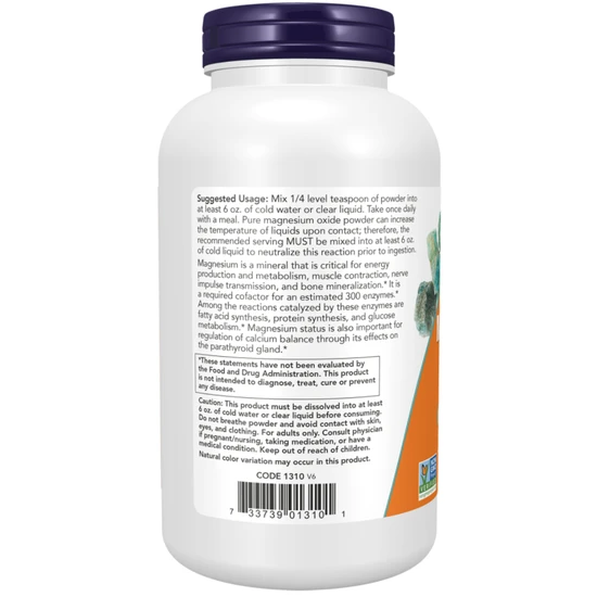 NOW Foods Magnesium Oxide Pure Powder 227g