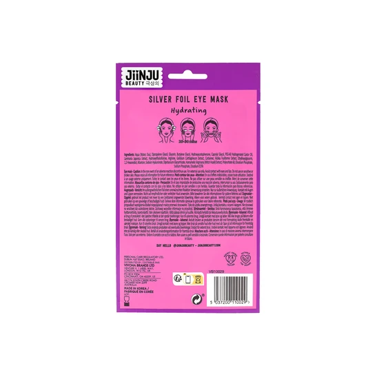 JiinJu Beauty Jiinju Hydrating Silver Foil Under Eye Mask Pack of 5