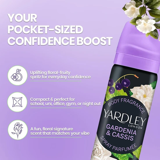 Yardley Gardenia & Cassis Body Spray 75ml