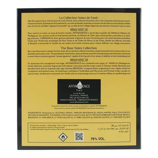 Affinessence Vanille Benjoin Eau De Parfum 50ml