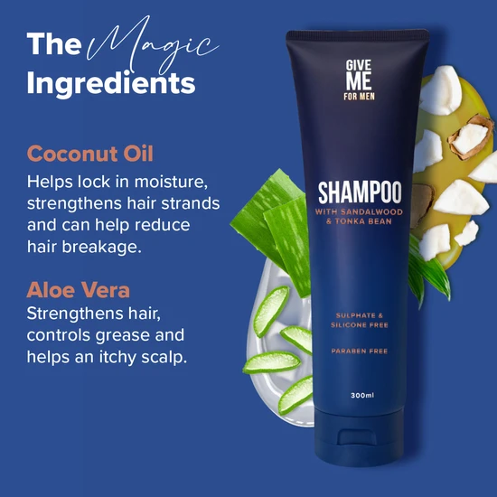Give Me Sandalwood & Tonka Bean Shampoo For Men
