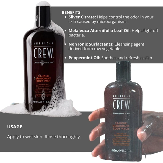 American Crew Classic 24hr Deodorant Bodywash 450ml