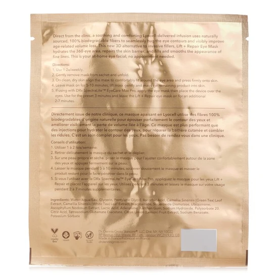 Dr Dennis Gross Skincare DermInfusions Lift + Repair Eye Mask 4 Masks