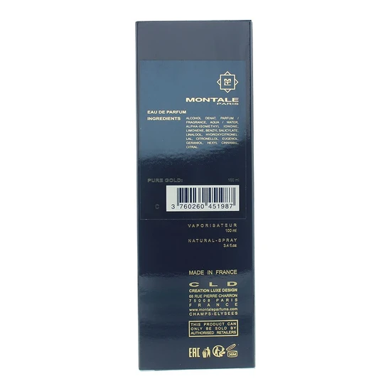 Montale Pure Gold Eau De Parfum 100ml