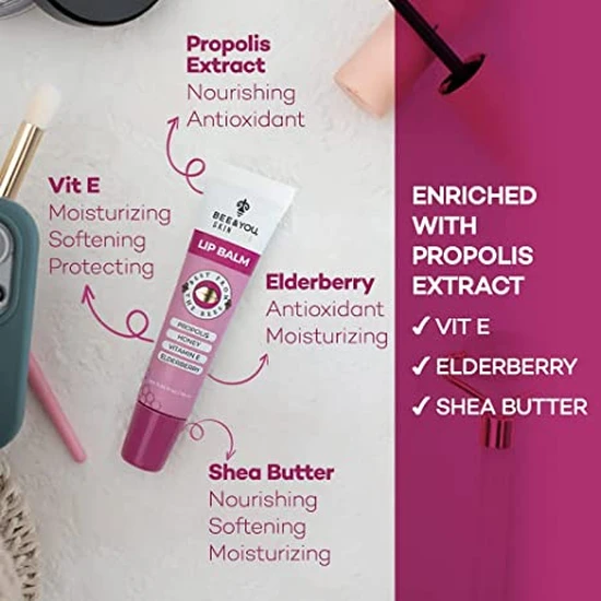 BEE&YOU Skin Care Lip Balm With Elderberry 10ml