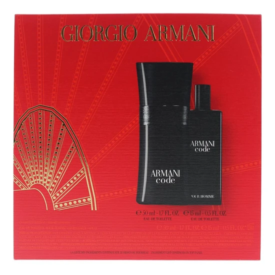 Giorgio Armani Code Pour Homme Eau De Toilette Gift Set 50ml +15ml