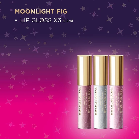Baylis & Harding Moonlight Fig Glossy Lip Trio 3 x 2.5ml
