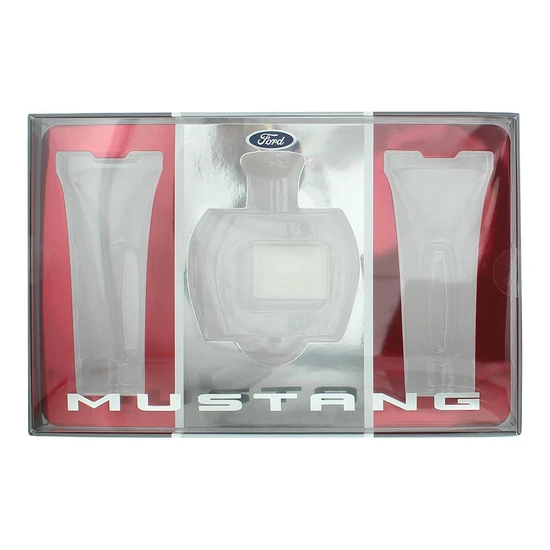 Mustang Red Gift Set 100ml Eau De Toilette + 100ml Aftershave Balm + 100ml Body Wash