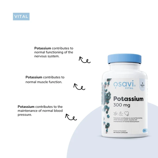 Osavi Potassium 300mg Capsules 90 Capsules