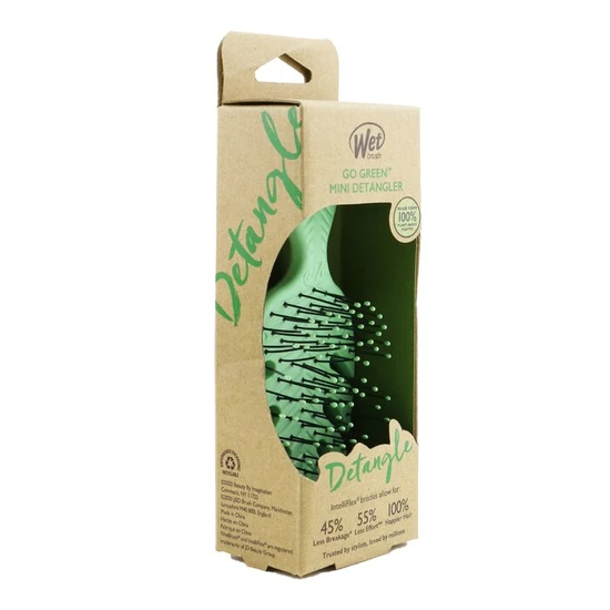 Wet Brush Go Green Mini Detangler Green