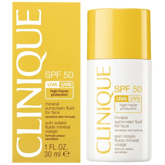 Clinique Mineral Sunscreen Fluid For Face SPF 50 30ml