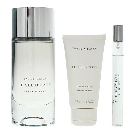 Issey Miyake Le Sel D'Issey Eau De Parfum Men's Aftershave Gift Set 100ml + 50ml Shower Gel + 10ml