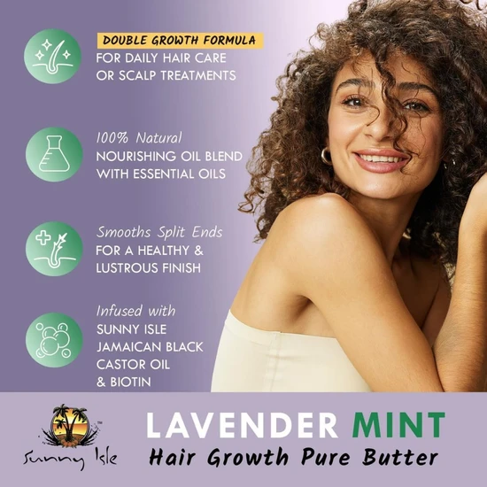 Sunny Isle Lavender Mint Hair & Strong Roots Pure Butter 118ml