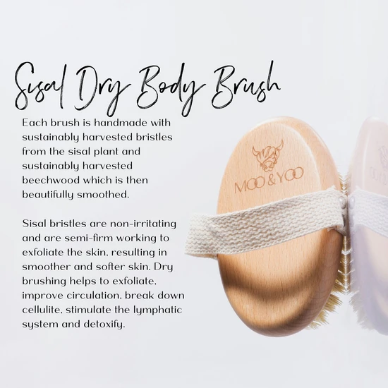 Moo & Yoo Sisal Dry Body Brush