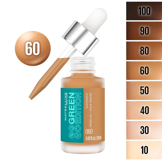 Maybelline Green Edition Superdrop Tinted Oil Foundation 40