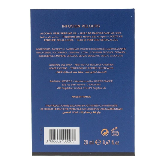 Ojar Infusion Velours Absolute Perfume Oil 20ml