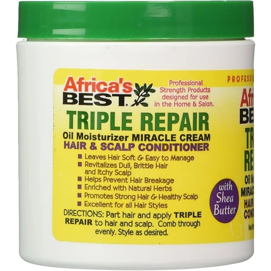 Africa's Best Triple Repair Oil Moisturiser Miracle Cream 5.25oz